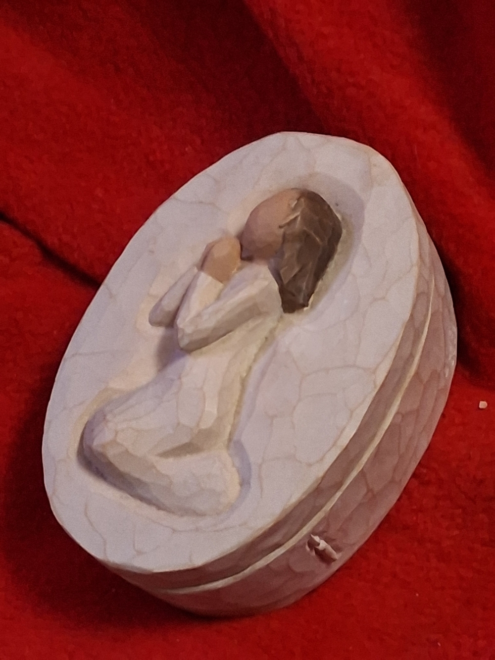 Willow Tree Angel of Prayer SIGNATURED Trinket Box Neutral